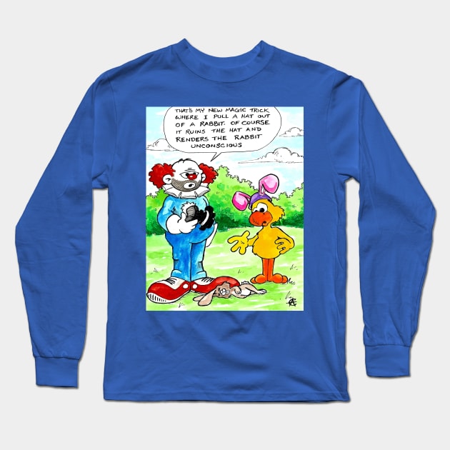 Hat Trick Long Sleeve T-Shirt by BubbaWorldComix